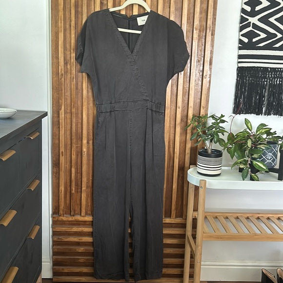 FOLK Clothing Wrap Tencel Jumpsuit. Size 2 - Picture 2 of 16